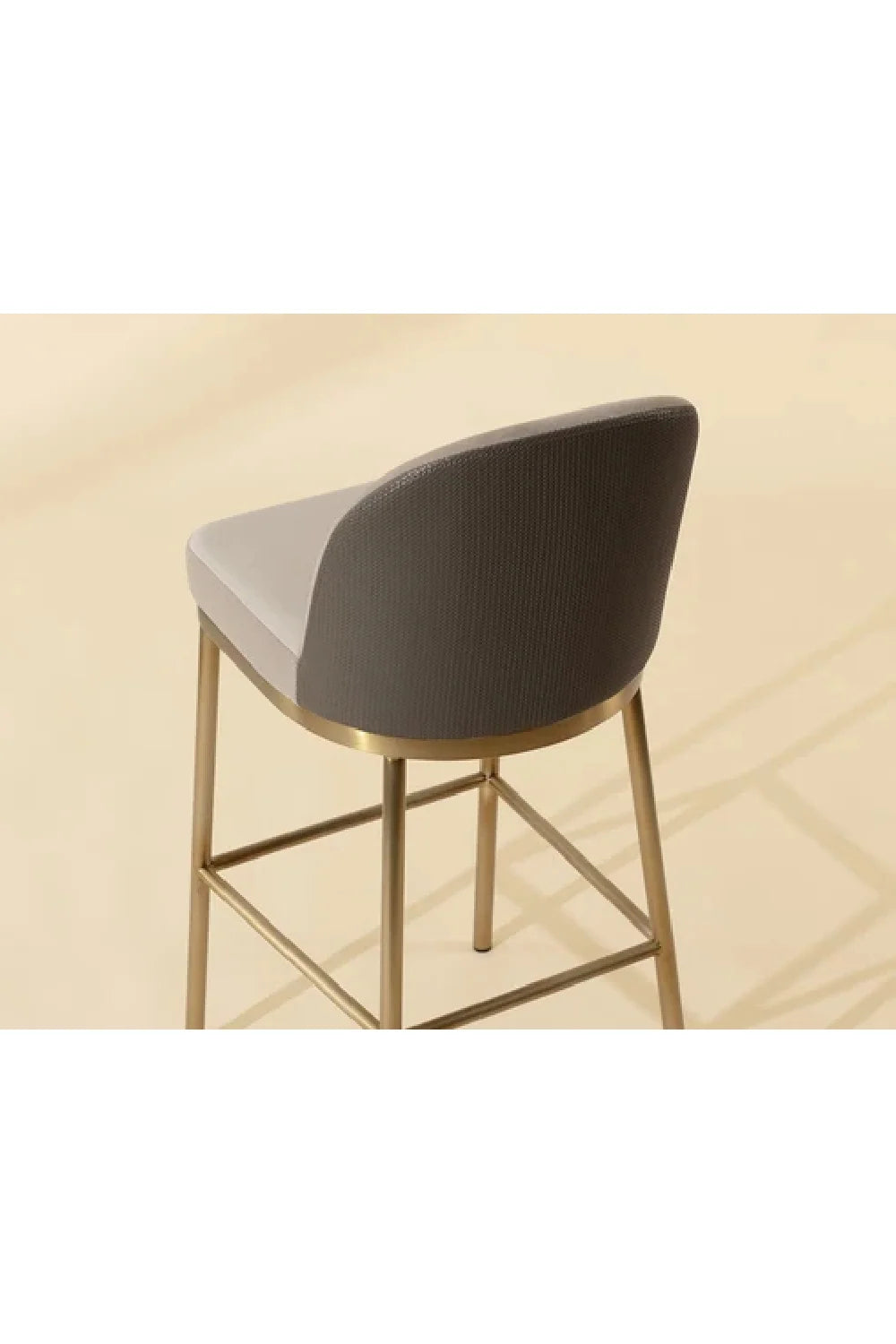 Luxury Modern Faux Leather Bar Stool European Style for Villa
