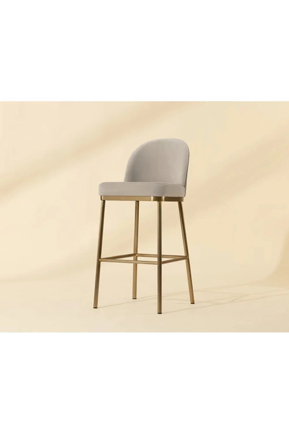 Luxury Modern Faux Leather Bar Stool European Style for Villa
