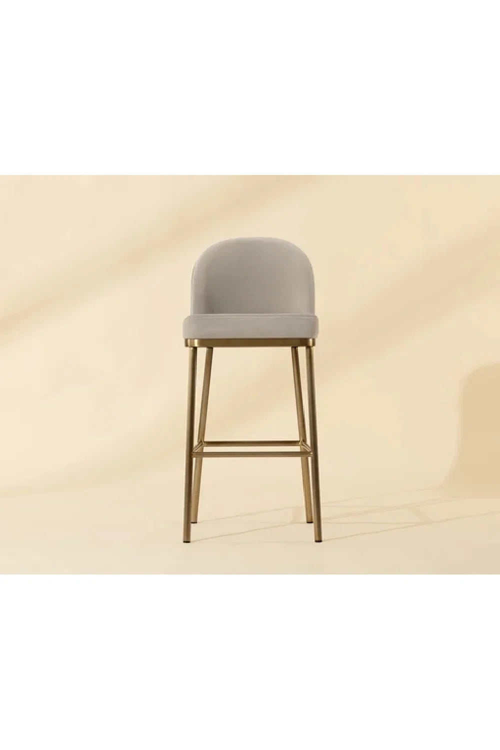 Luxury Modern Faux Leather Bar Stool European Style for Villa
