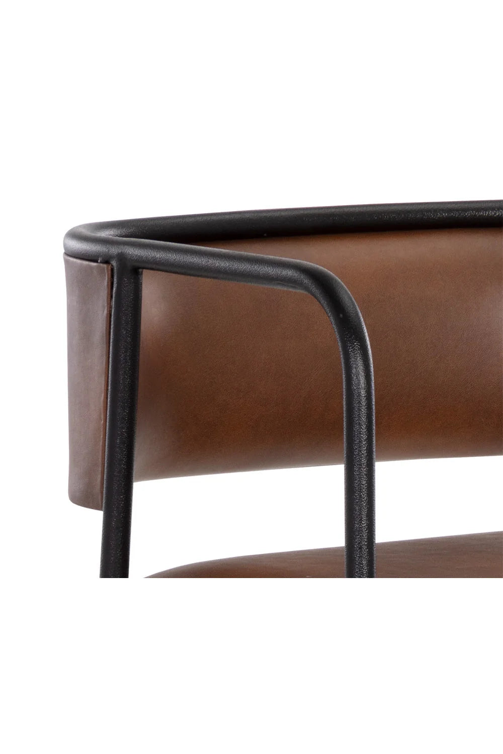 Luxury Modern Faux Leather Bar Stool European Style for Villa