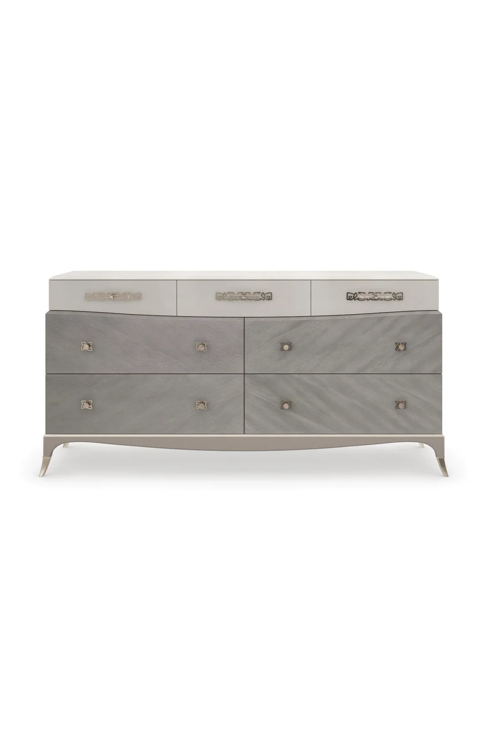 Luxury Modern Faux Shagreen Dresser European Style for Villa