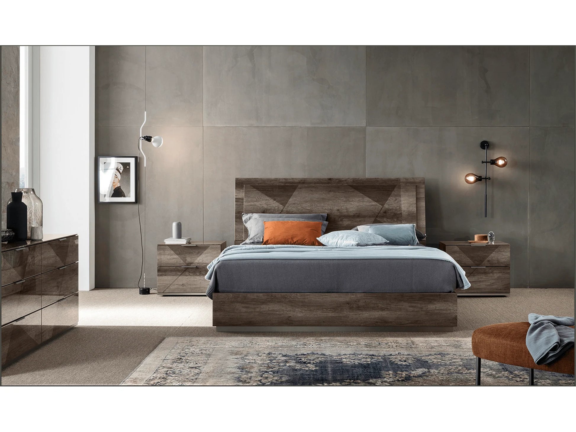 Luxury Modern Favi Bedroom Set European Style for Villa