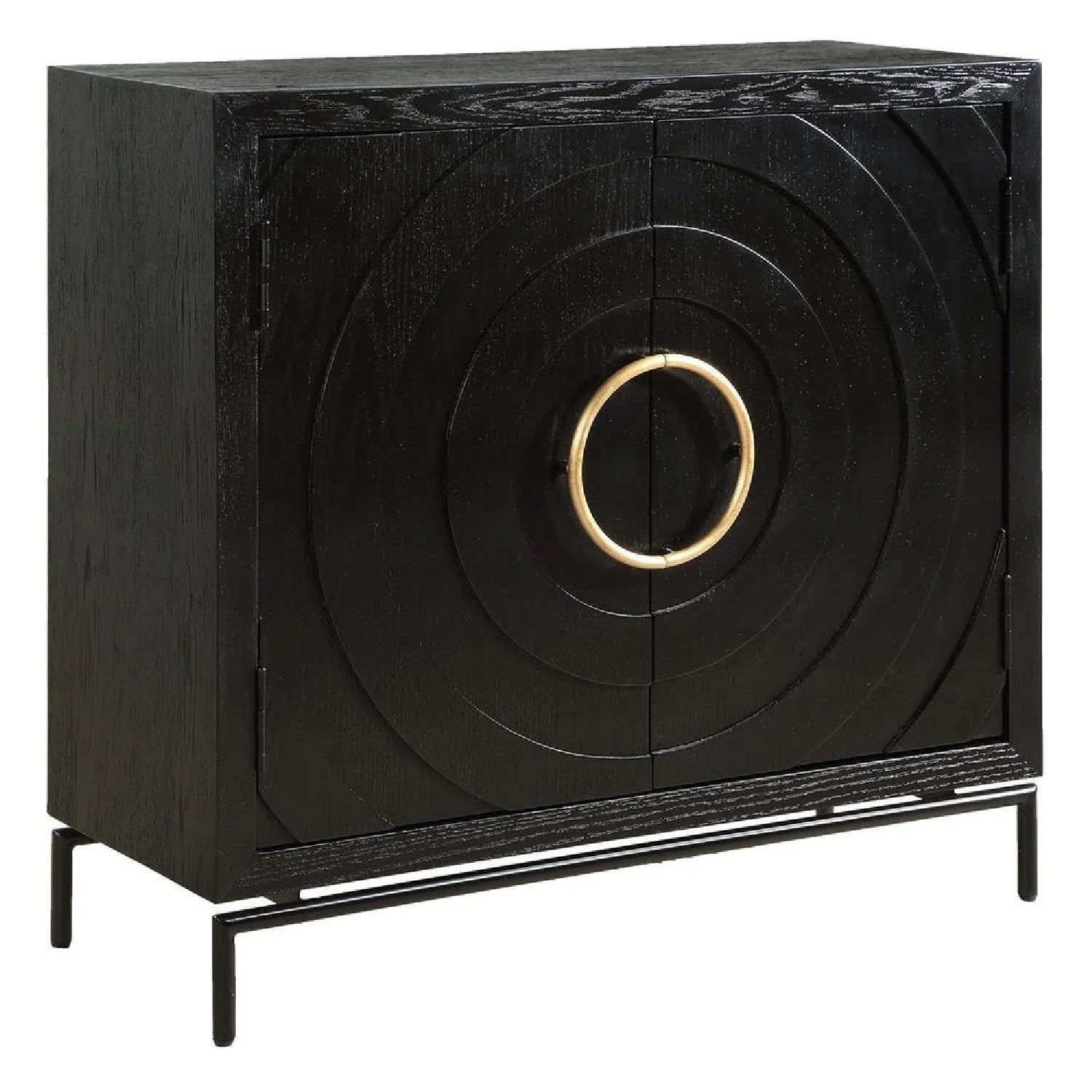 Luxury Modern Fir Wood 2-Door Cabinet European Style for Villa