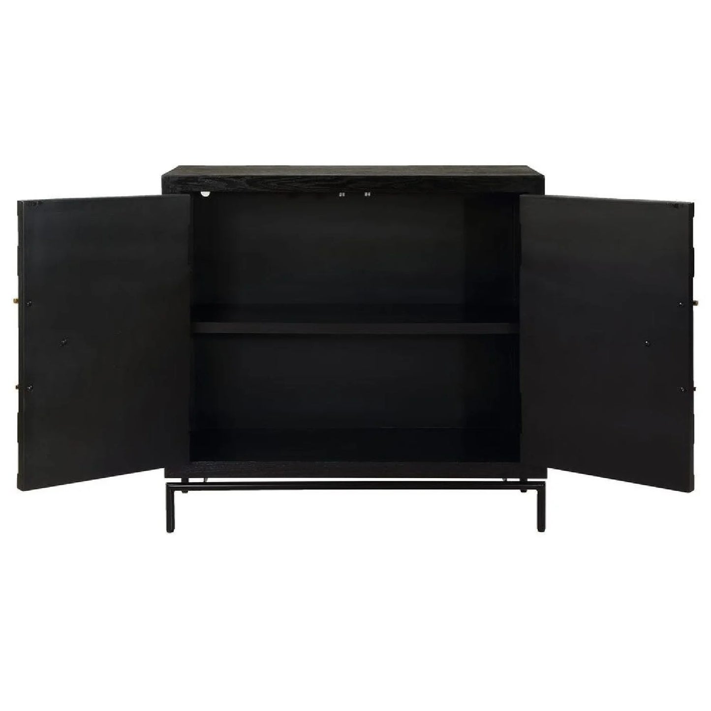 Luxury Modern Fir Wood 2-Door Cabinet European Style for Villa