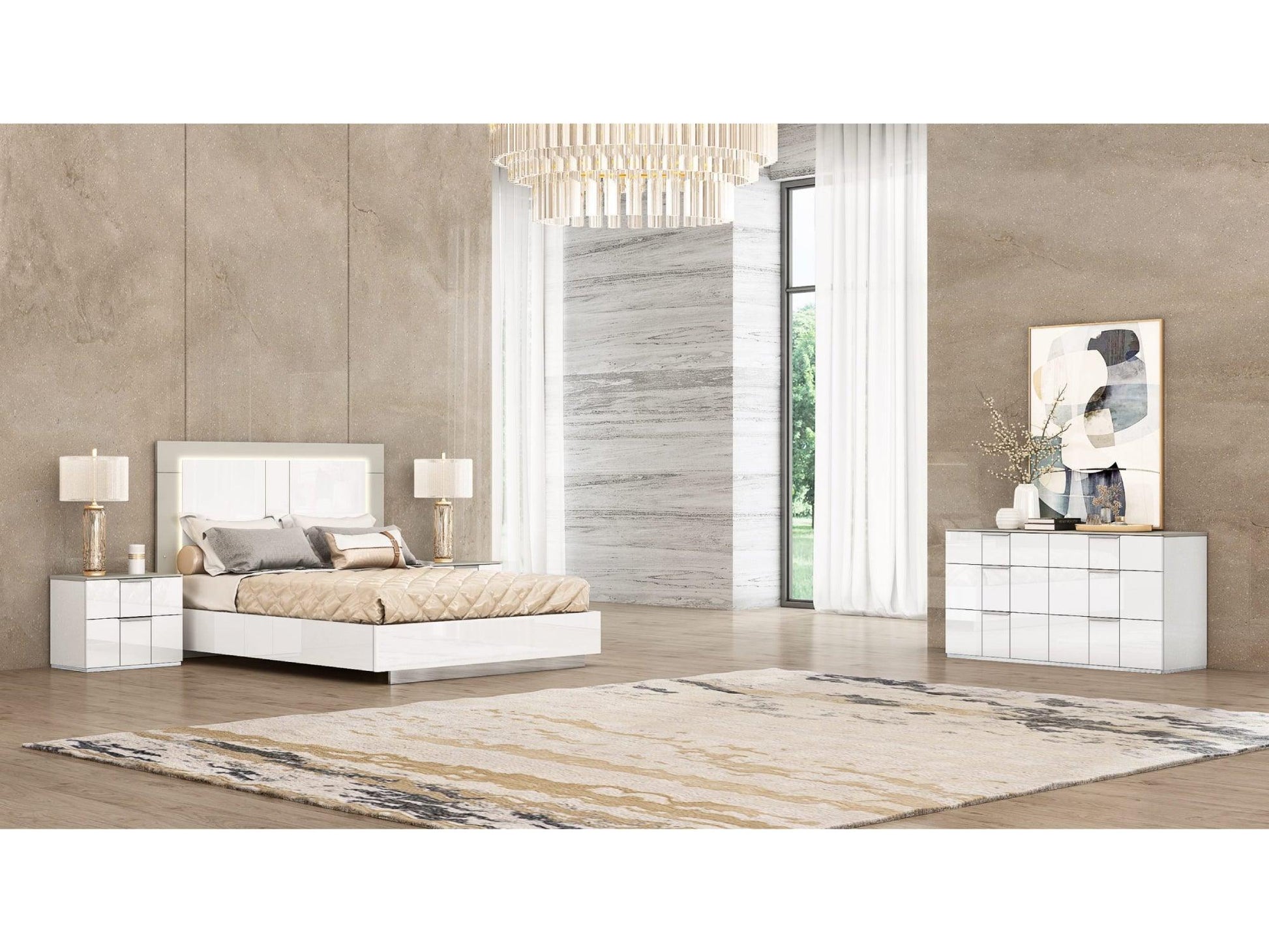 Luxury Modern Fluer Bed European Style for Villa