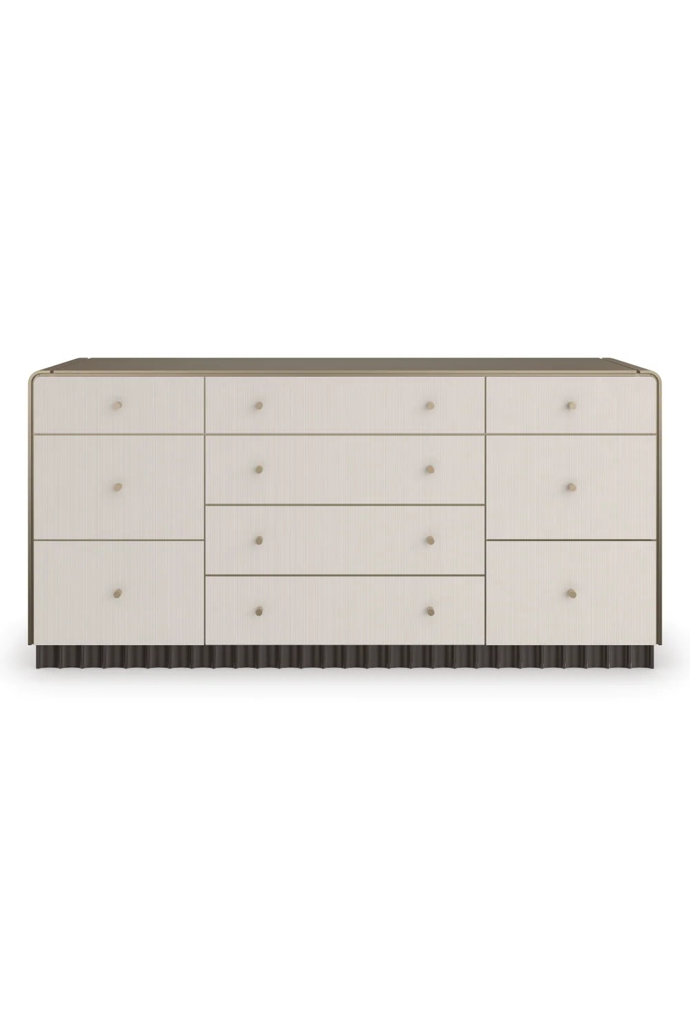 Luxury Modern Fluted 10-Drawer Dresser European Style for Villa
