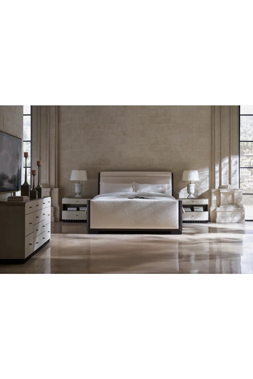 Luxury Modern Fluted 10-Drawer Dresser European Style for Villa