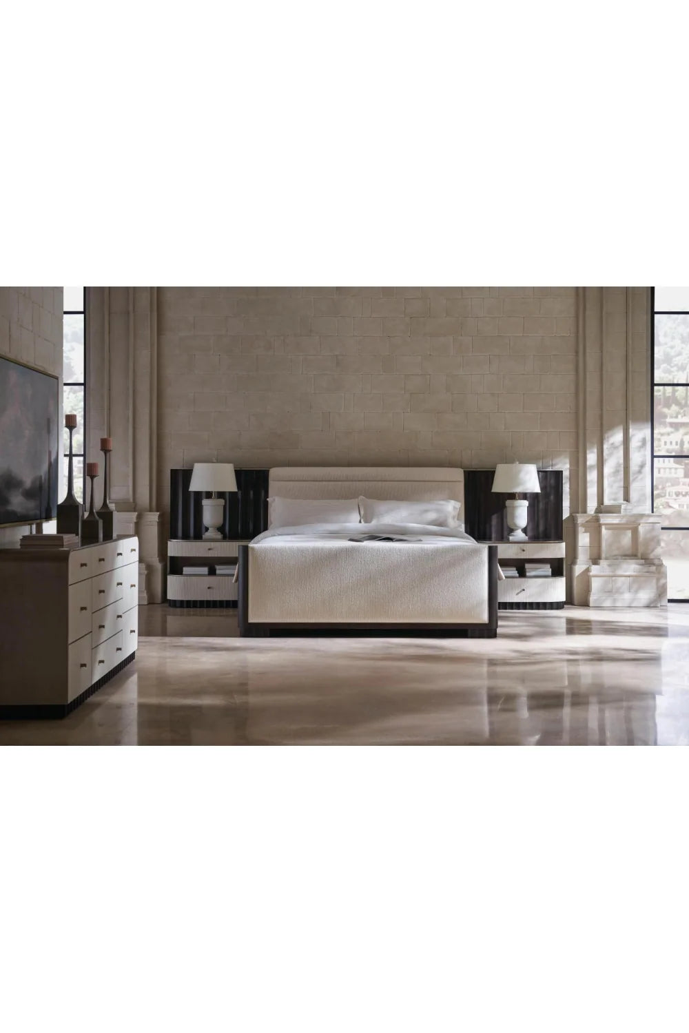 Luxury Modern Fluted 10-Drawer Dresser European Style for Villa