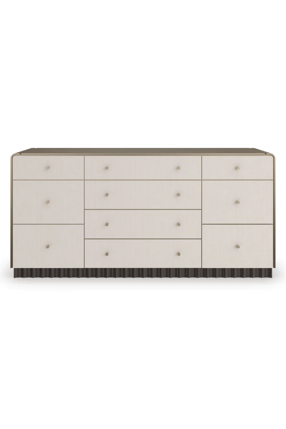 Luxury Modern Fluted 10-Drawer Dresser European Style for Villa