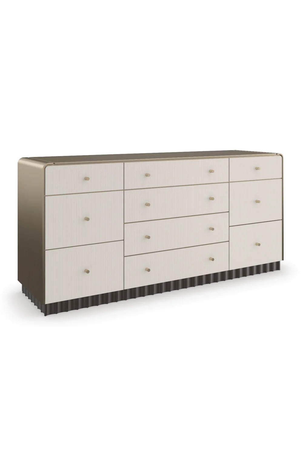 Luxury Modern Fluted 10-Drawer Dresser European Style for Villa
