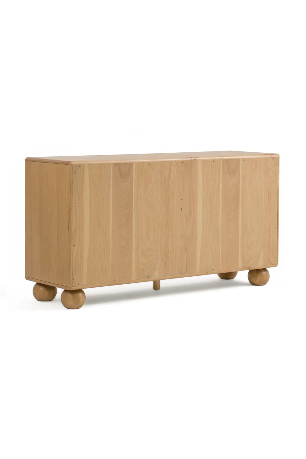 Luxury Modern Fluted Oak 6-Drawer Dresser European Style for Villa