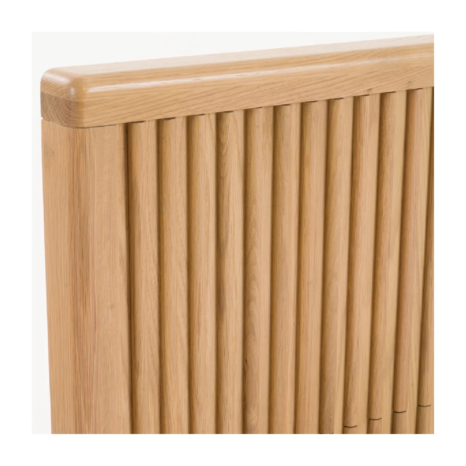 Luxury Modern Fluted Oak Bed European Style for Villa