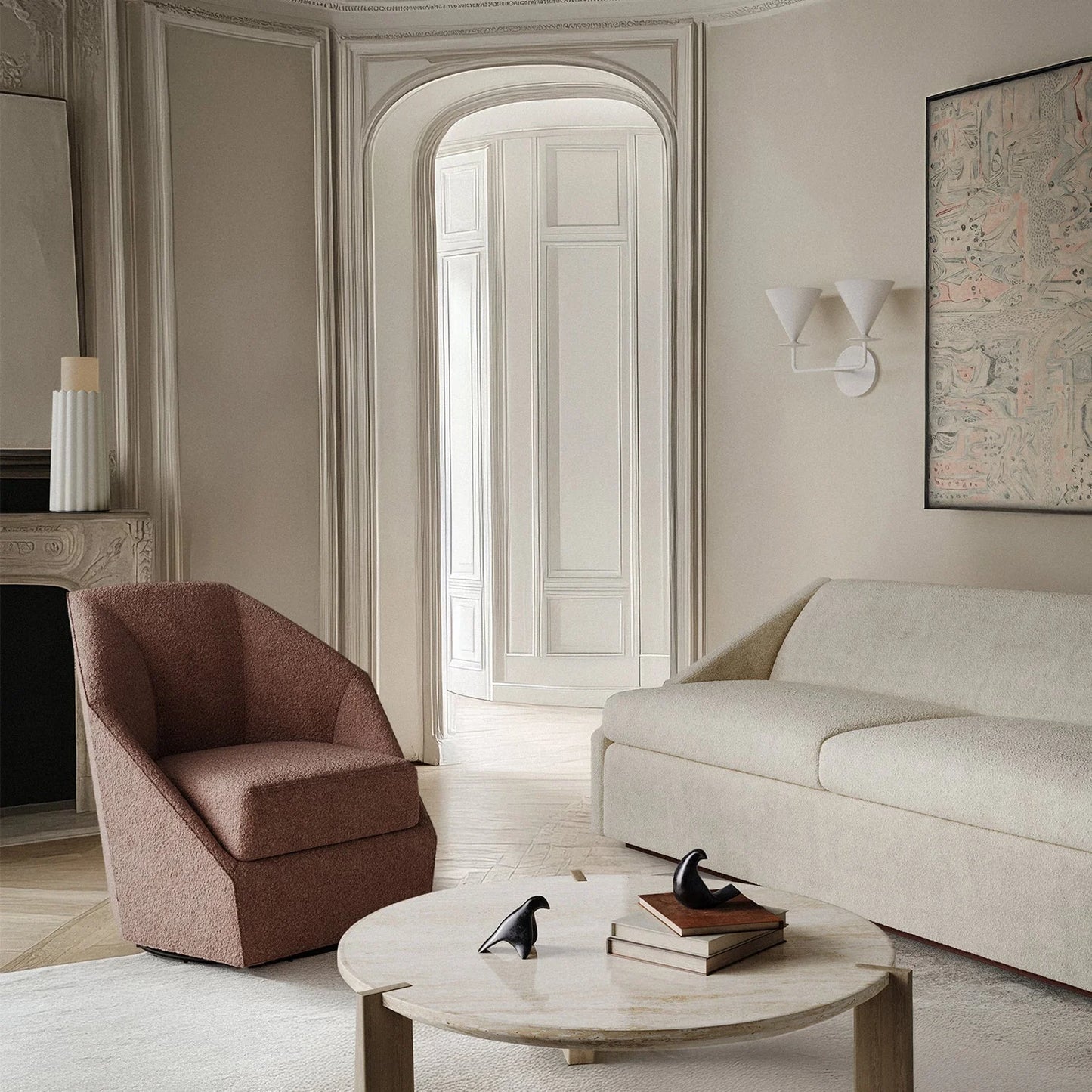 Luxury Modern Fontaine Sofa European Style for Villa