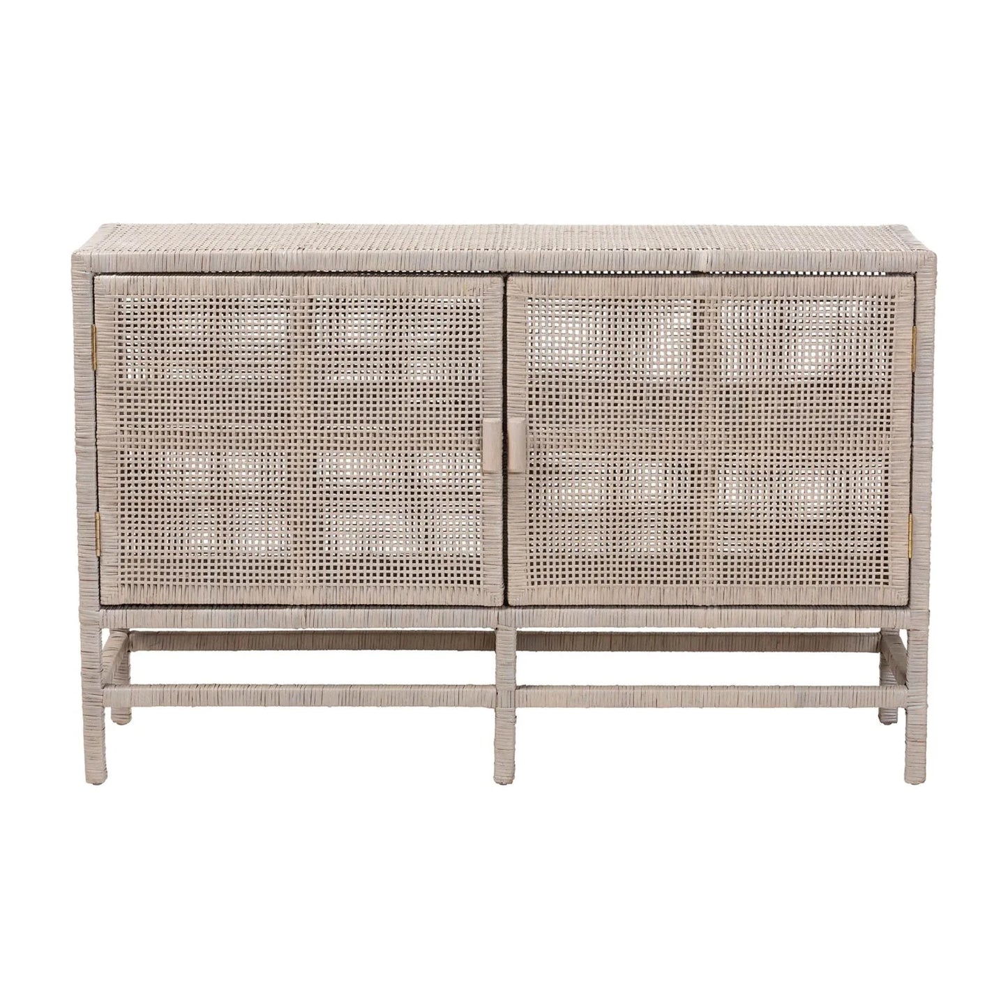 Luxury Modern French Gray Wood 2-Door Cabinet European Style for Villa