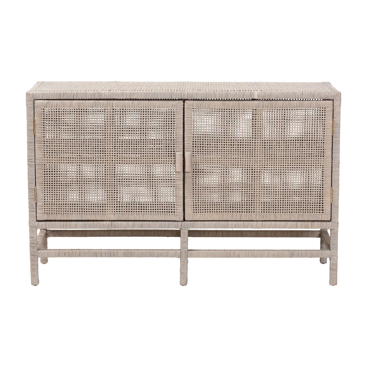 Luxury Modern French Gray Wood 2-Door Cabinet European Style for Villa