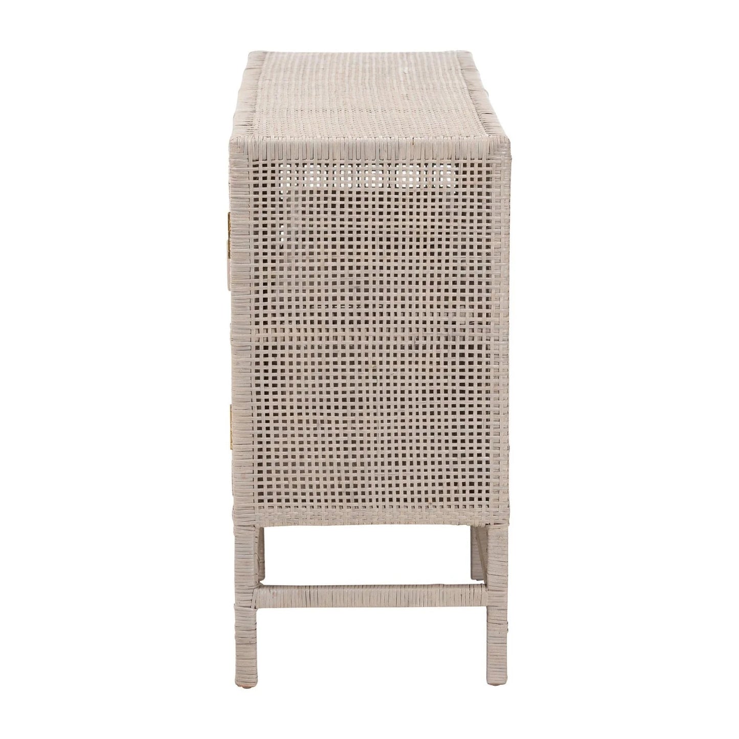 Luxury Modern French Gray Wood 2-Door Cabinet European Style for Villa
