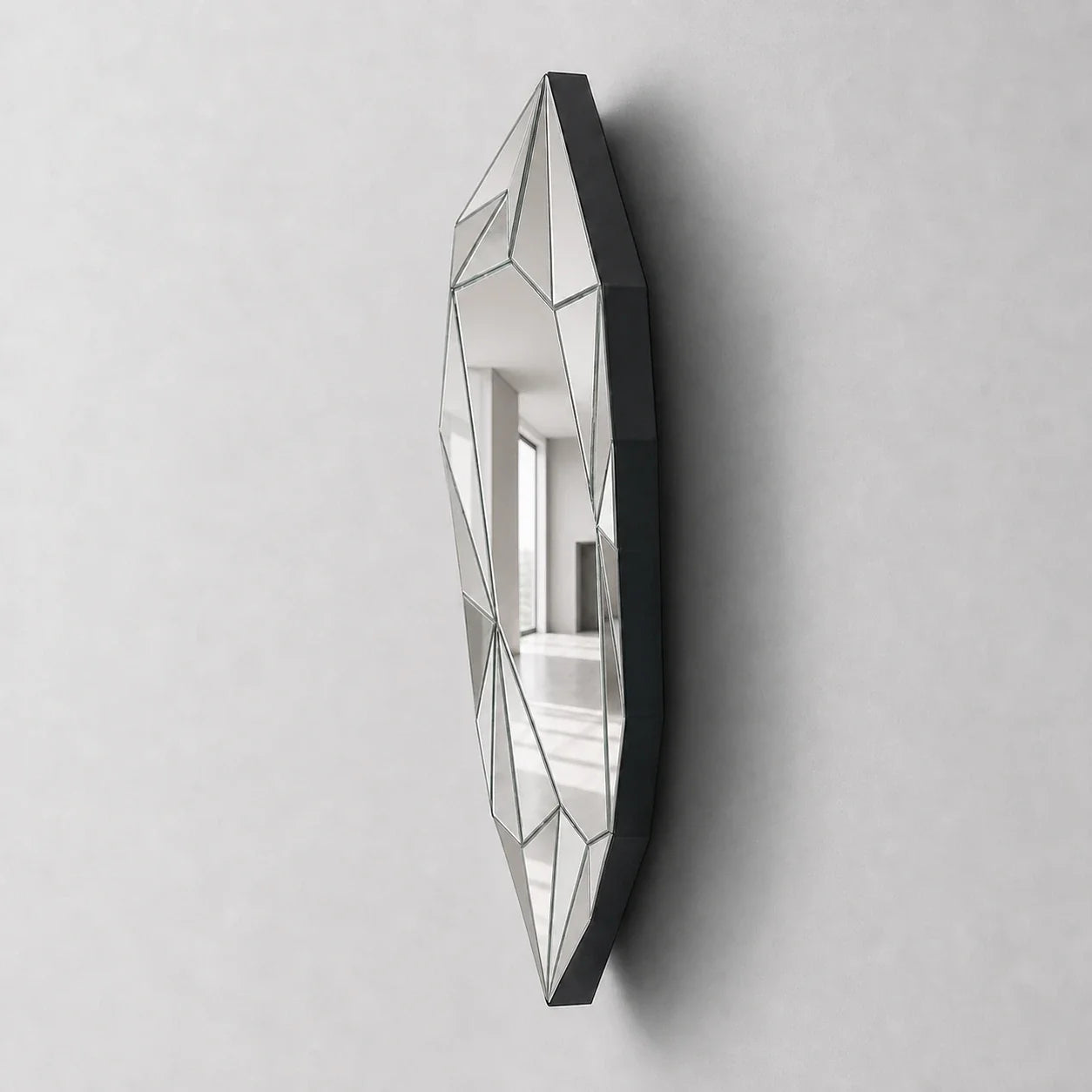 Luxury Modern Geode Silver Mirror European Style for Villa