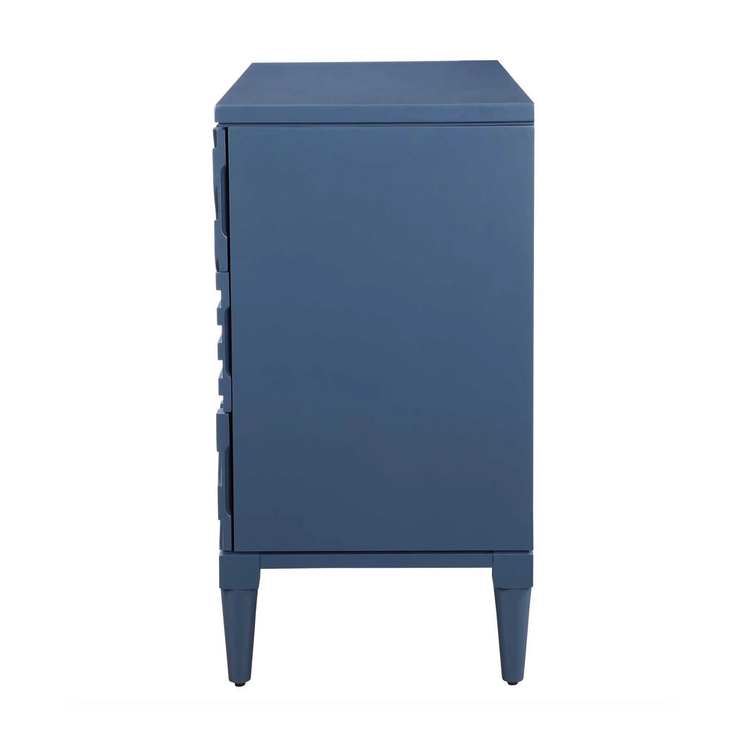 Luxury Modern Geometric Carved 3-Drawer Chest European Style for Villa