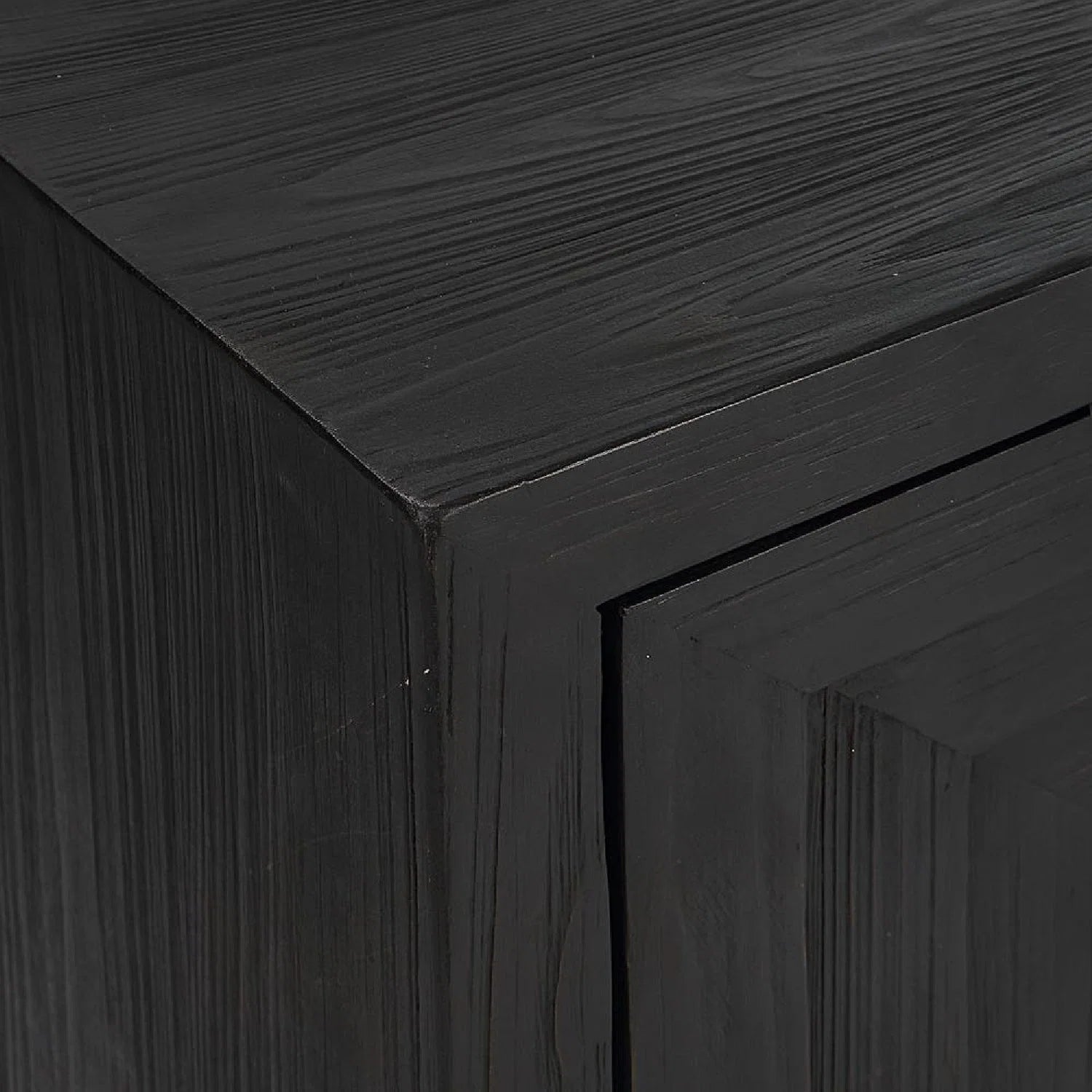 Luxury Modern Geometric Wooden Accent Cabinet European Style for Villa