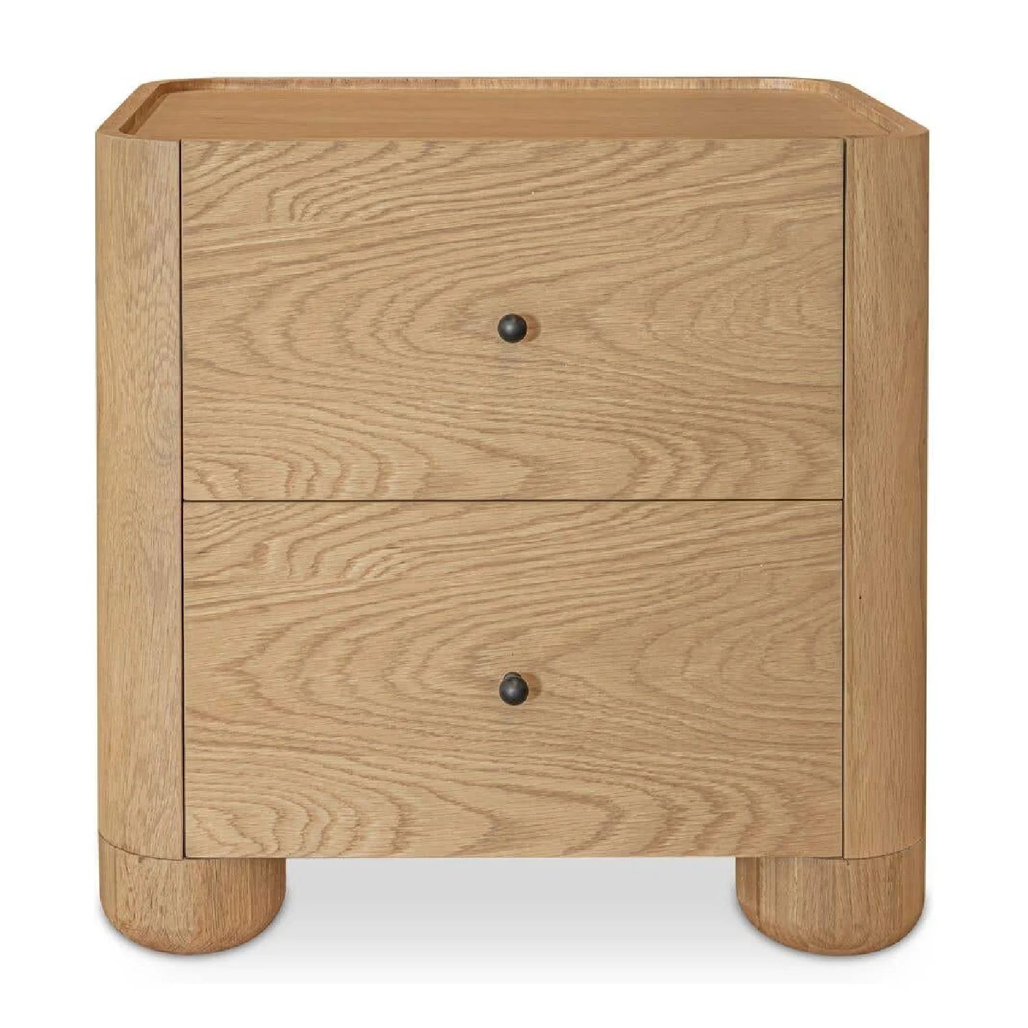 Luxury Modern Gibson 2-Drawer Nightstand European Style for Villa