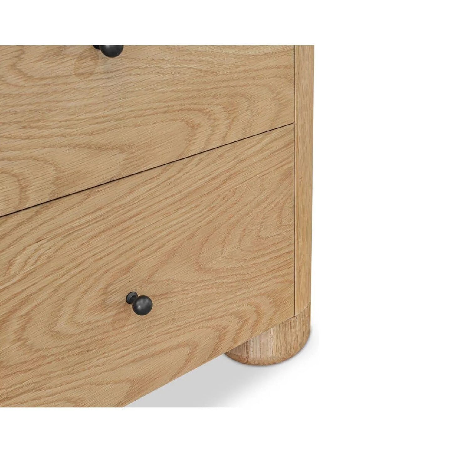 Luxury Modern Gibson 2-Drawer Nightstand European Style for Villa