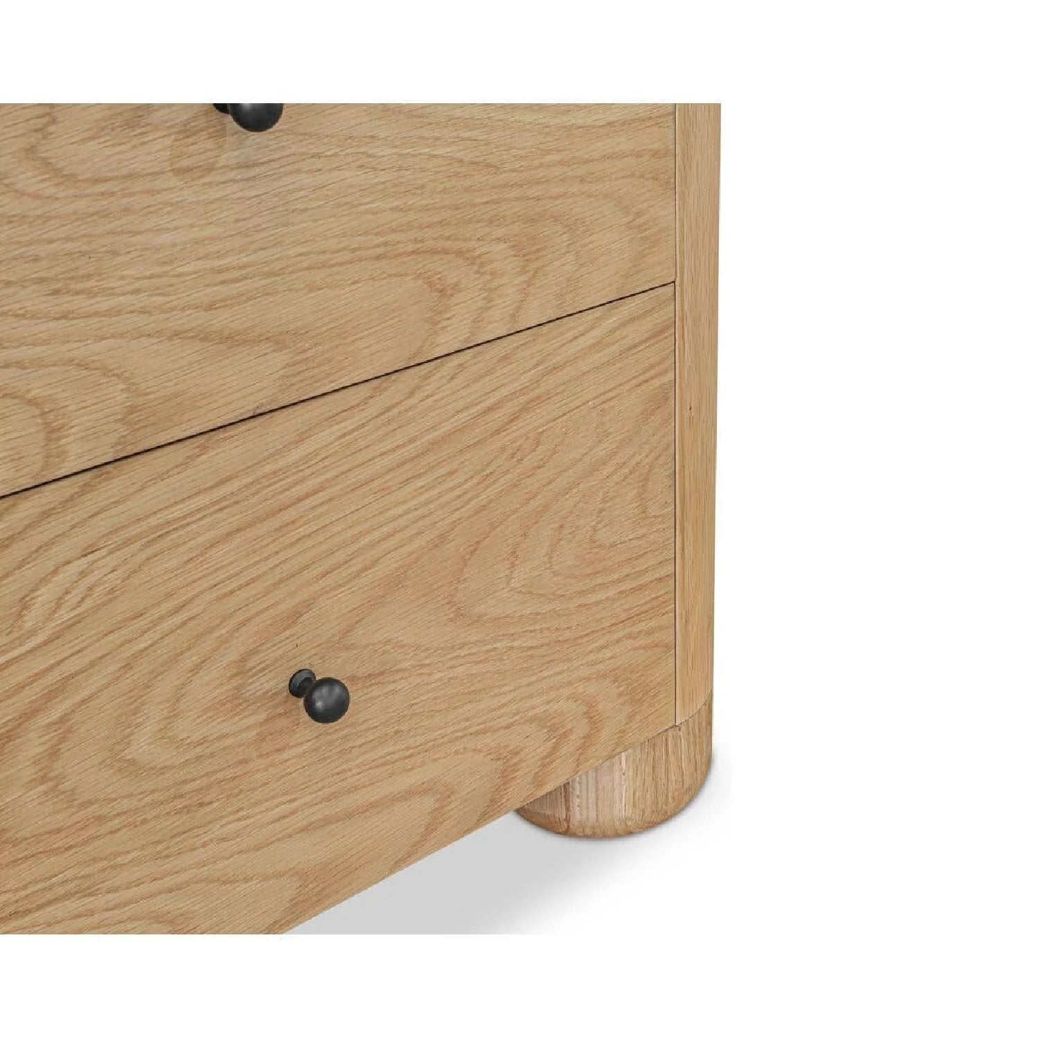 Luxury Modern Gibson 2-Drawer Nightstand European Style for Villa