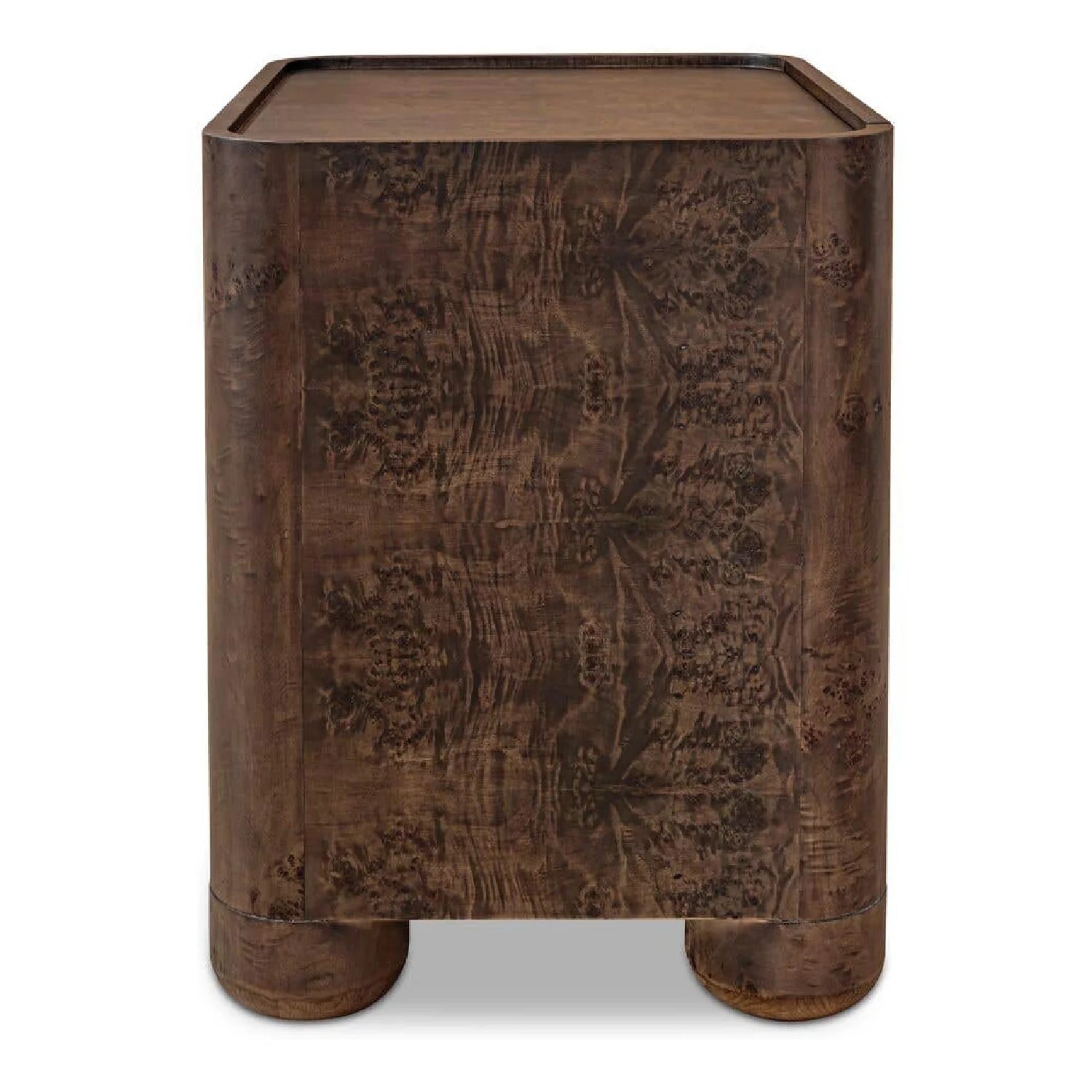 Luxury Modern Gibson 2-Drawer Nightstand European Style for Villa