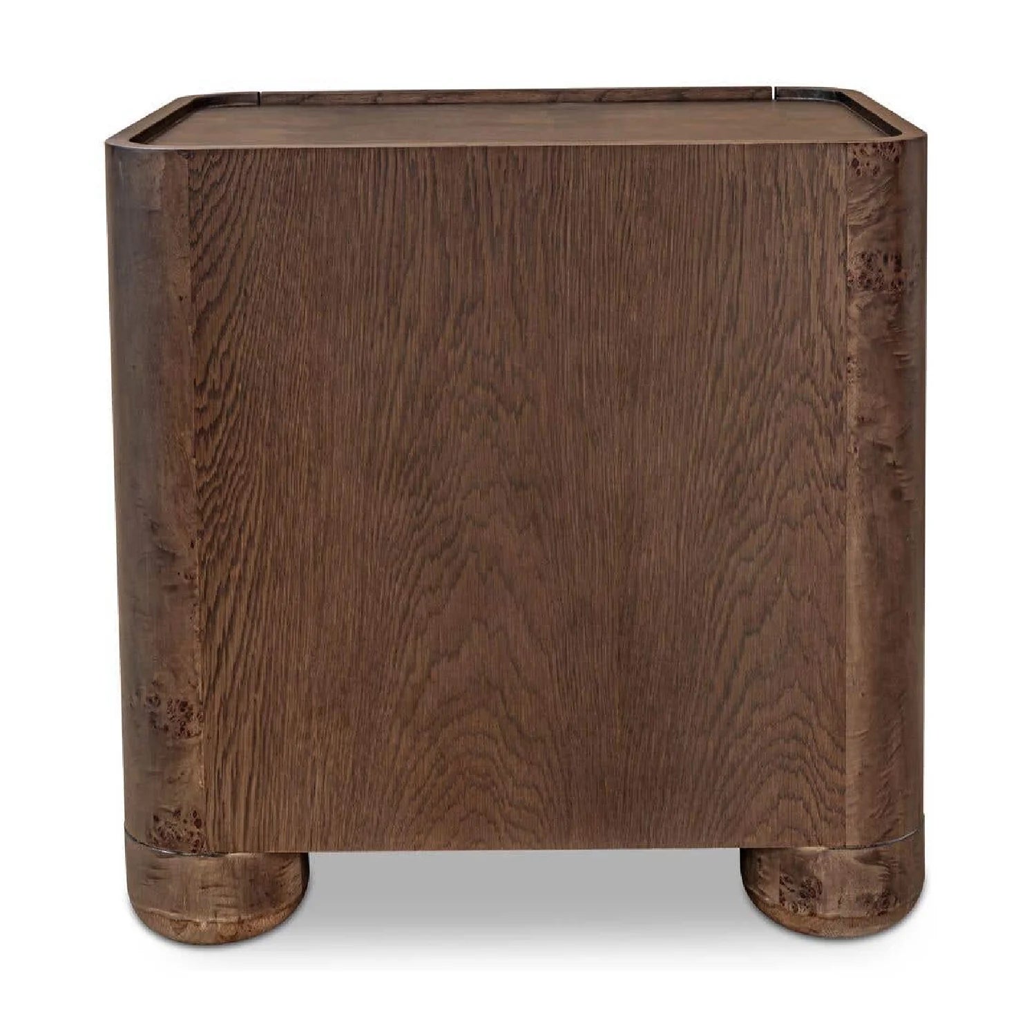 Luxury Modern Gibson 2-Drawer Nightstand European Style for Villa