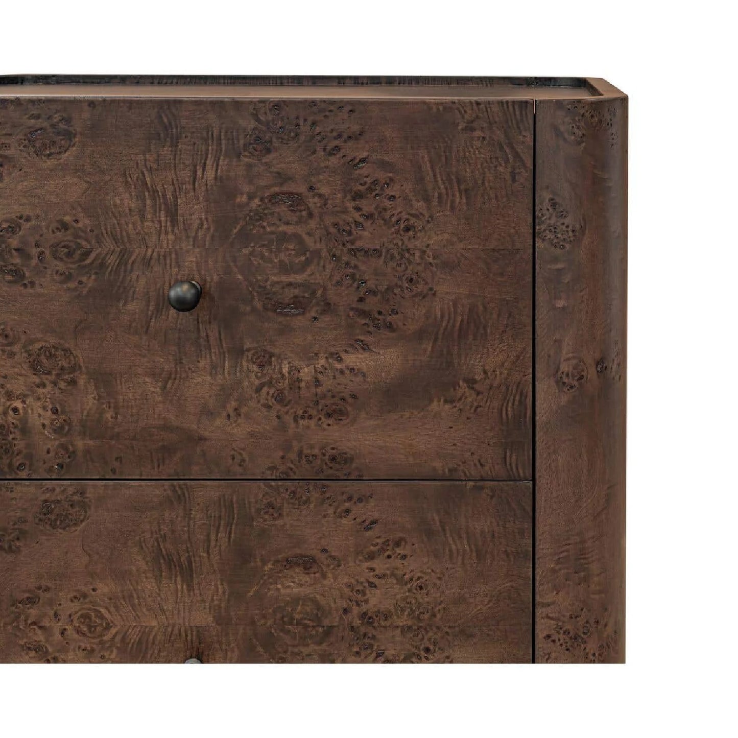 Luxury Modern Gibson 2-Drawer Nightstand European Style for Villa