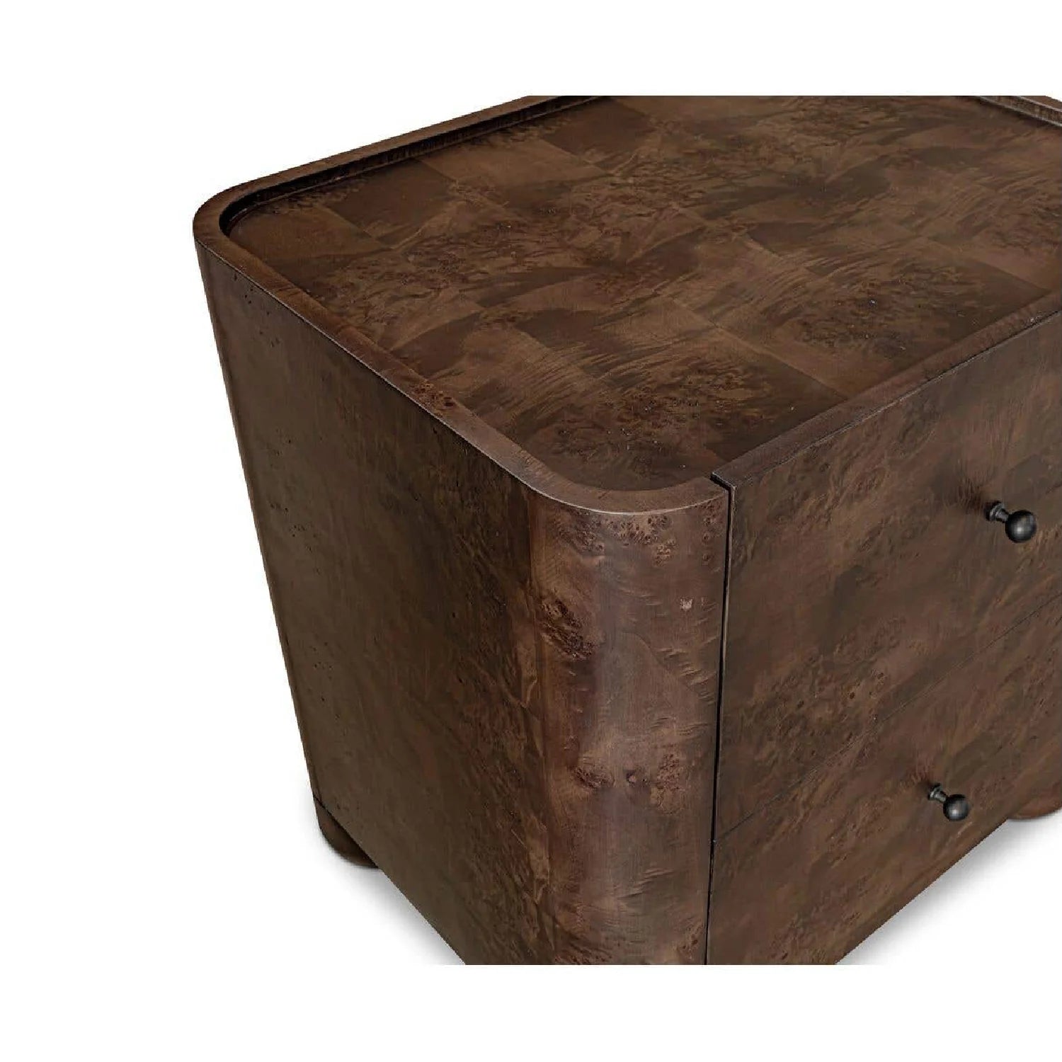 Luxury Modern Gibson 2-Drawer Nightstand European Style for Villa