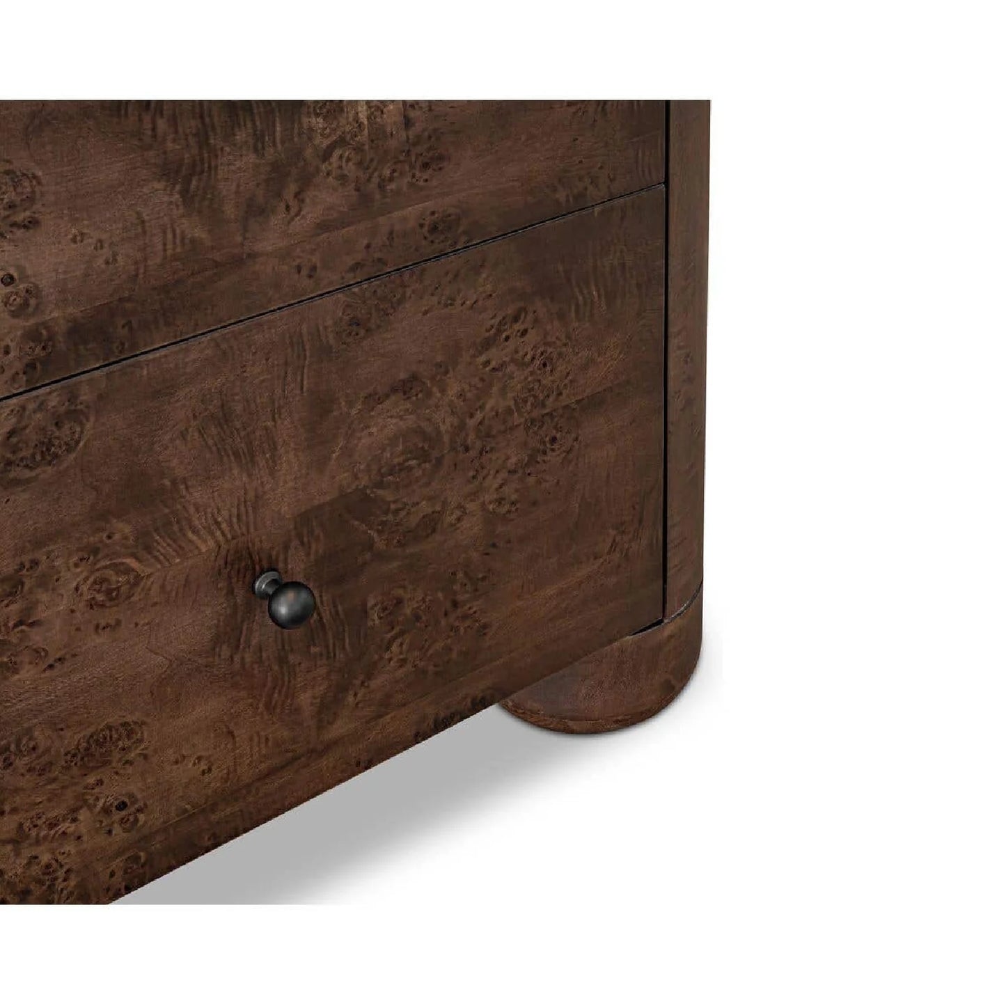 Luxury Modern Gibson 2-Drawer Nightstand European Style for Villa