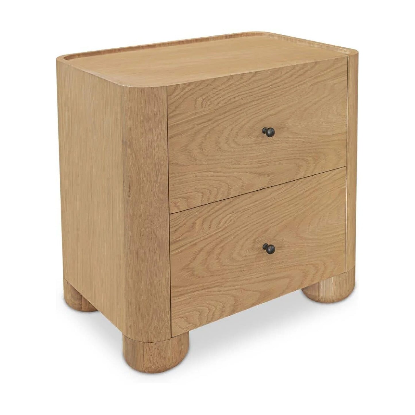 Luxury Modern Gibson 2-Drawer Nightstand European Style for Villa