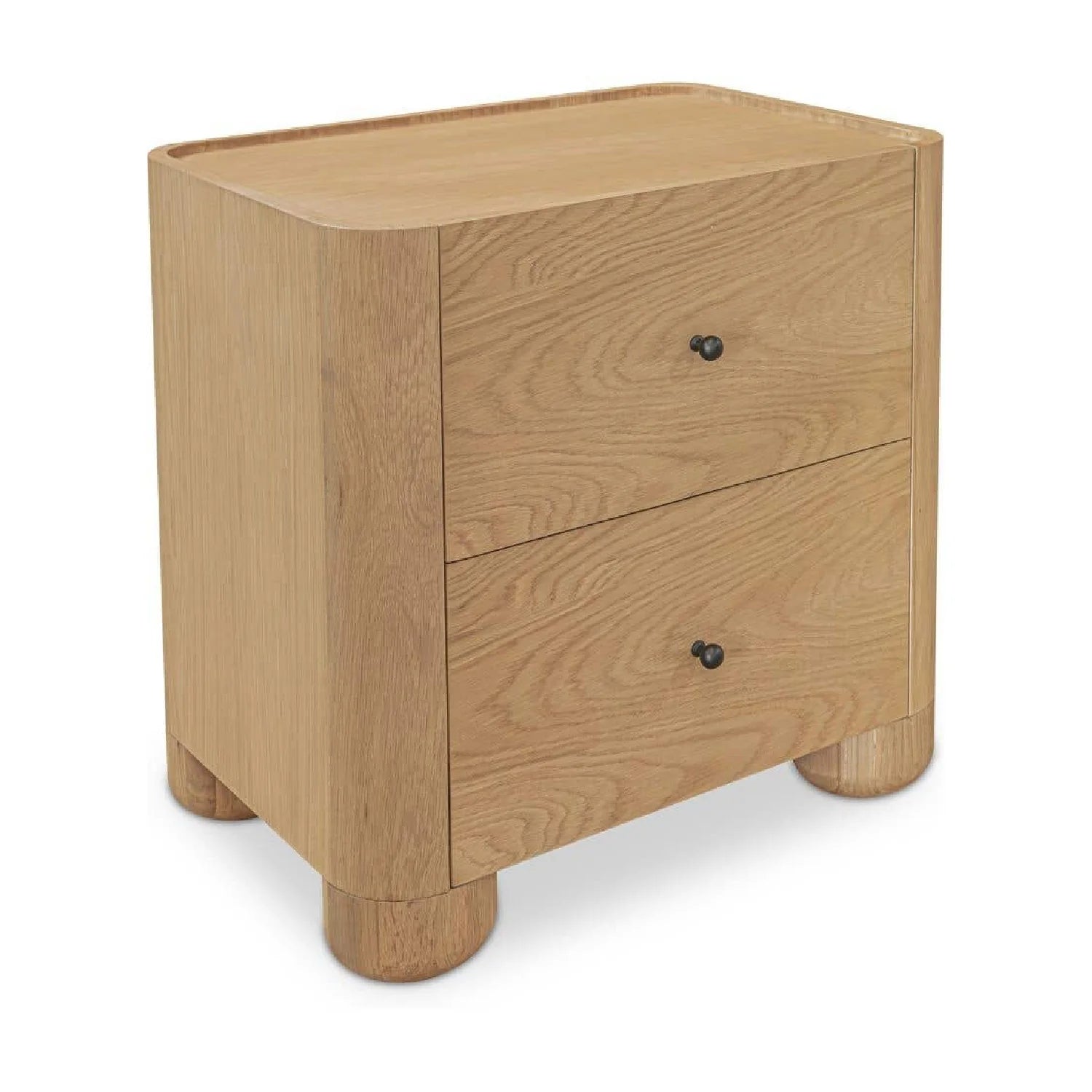 Luxury Modern Gibson 2-Drawer Nightstand European Style for Villa