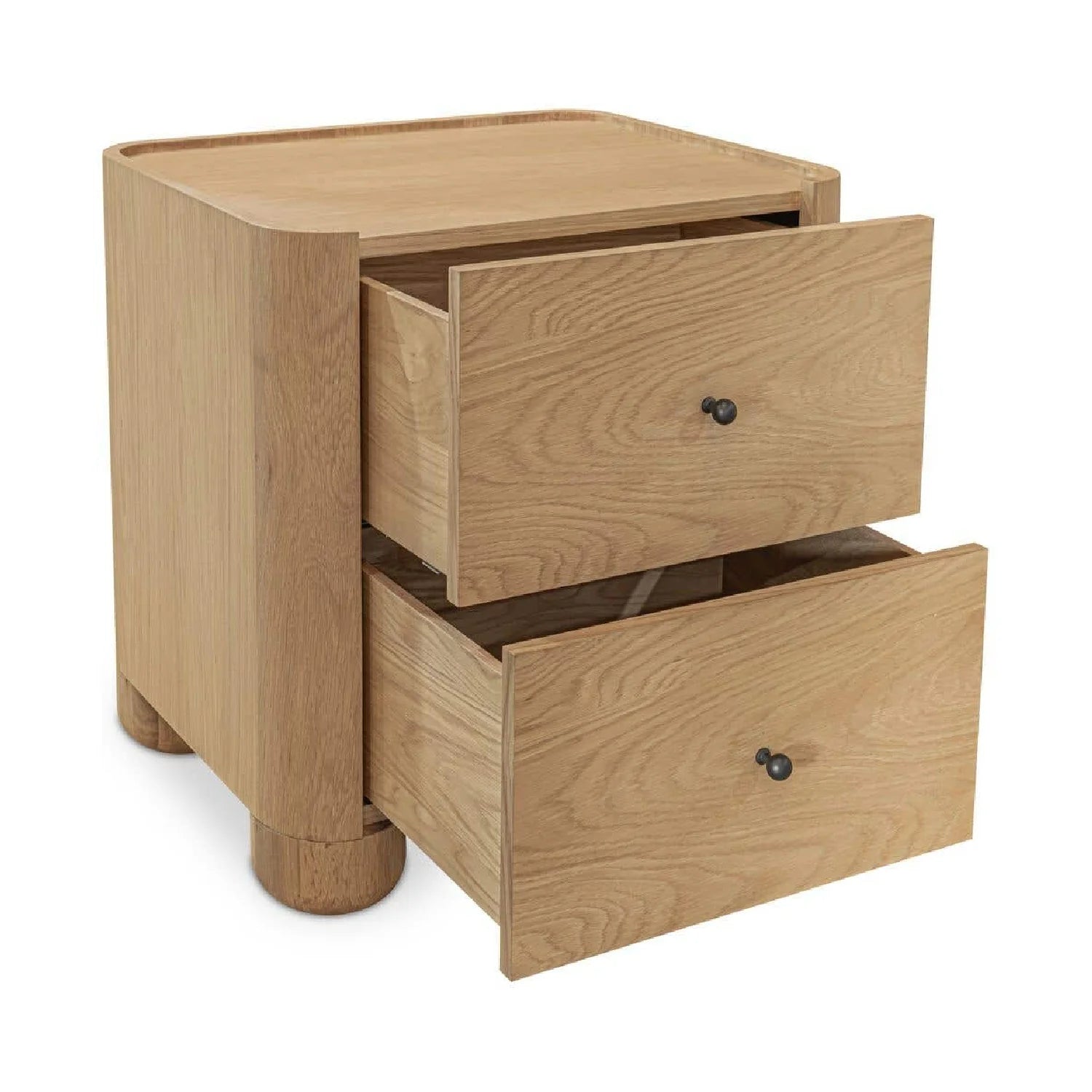 Luxury Modern Gibson 2-Drawer Nightstand European Style for Villa