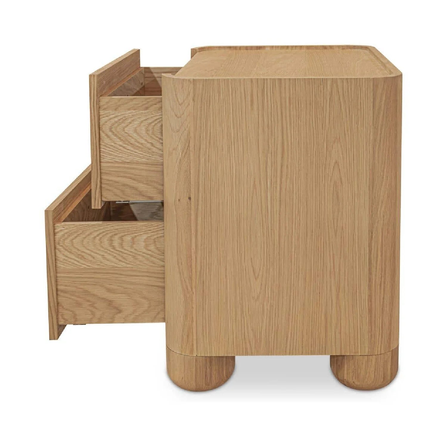 Luxury Modern Gibson 2-Drawer Nightstand European Style for Villa