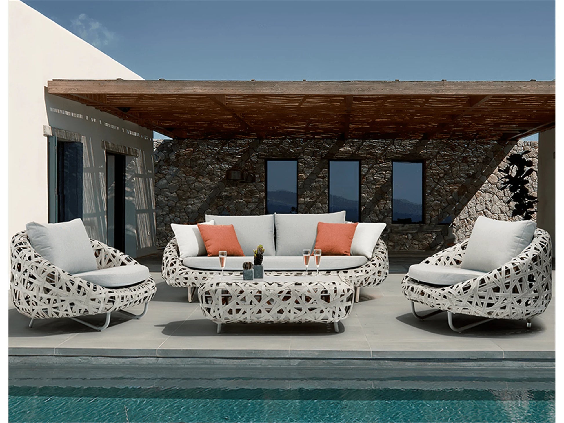 Luxury Modern Gideon Coffee Table European Style for Villa