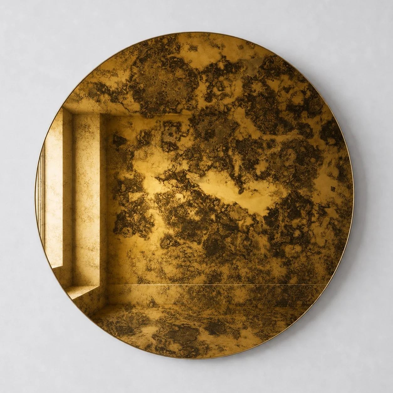 Luxury Modern Gilded Veil Mirror European Style for Villa