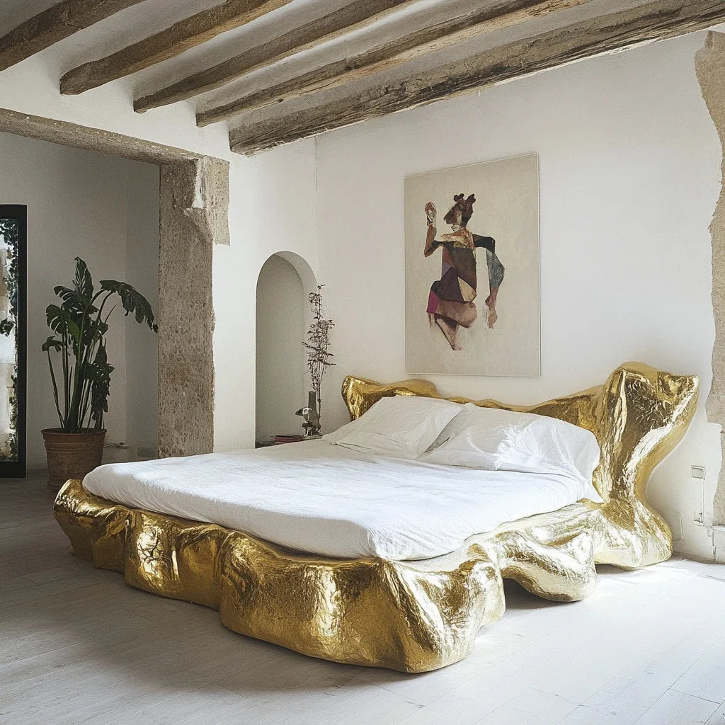 Luxury Modern Gildra Bed European Style for Villa