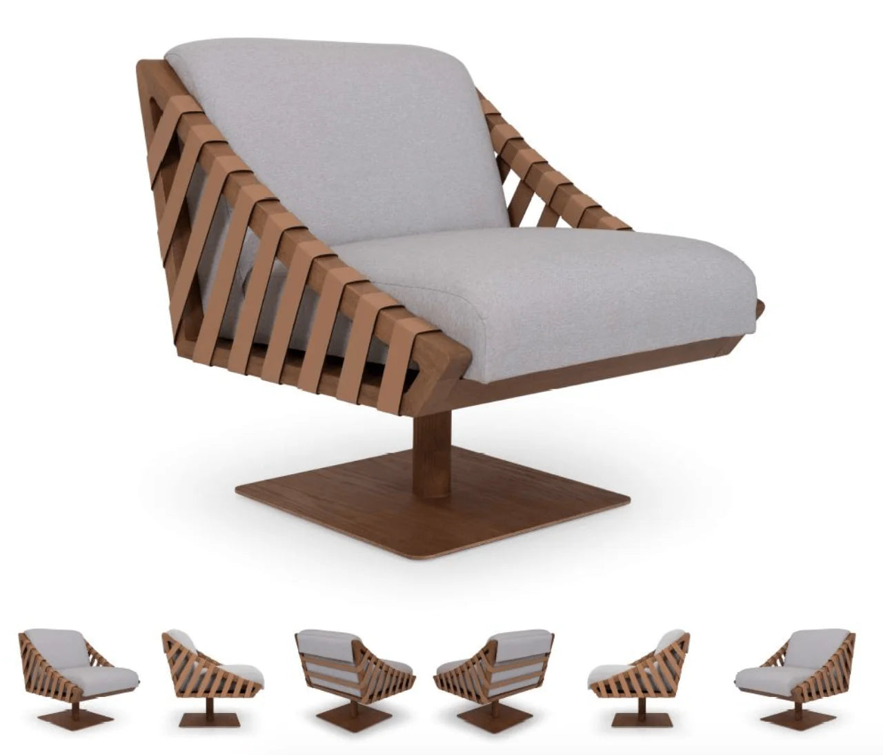 Luxury Modern Girardo Swivel Chair European Style for Villa