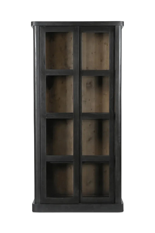 Luxury Modern Glass Tall Cabinet European Style for Villa