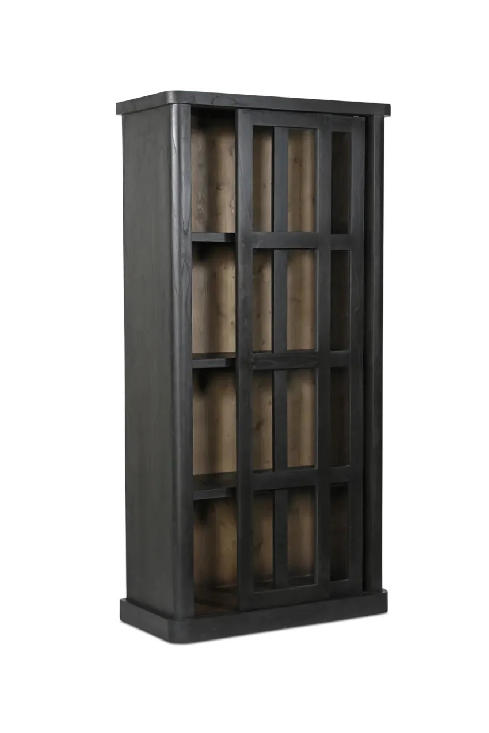 Luxury Modern Glass Tall Cabinet European Style for Villa