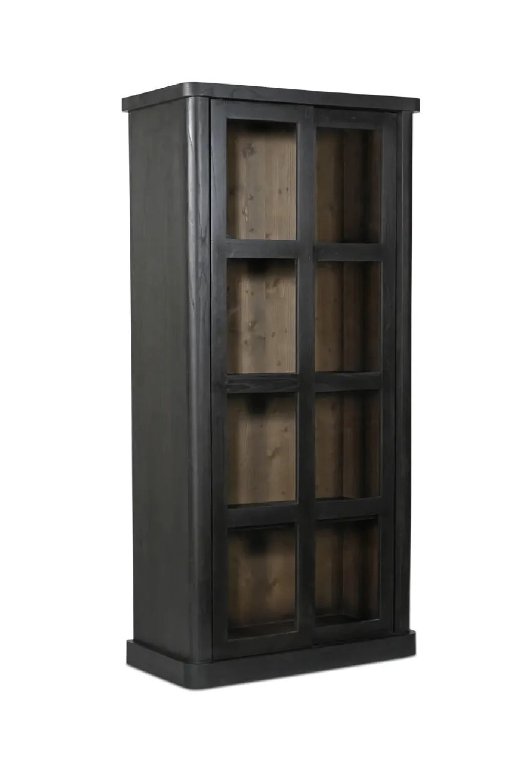 Luxury Modern Glass Tall Cabinet European Style for Villa