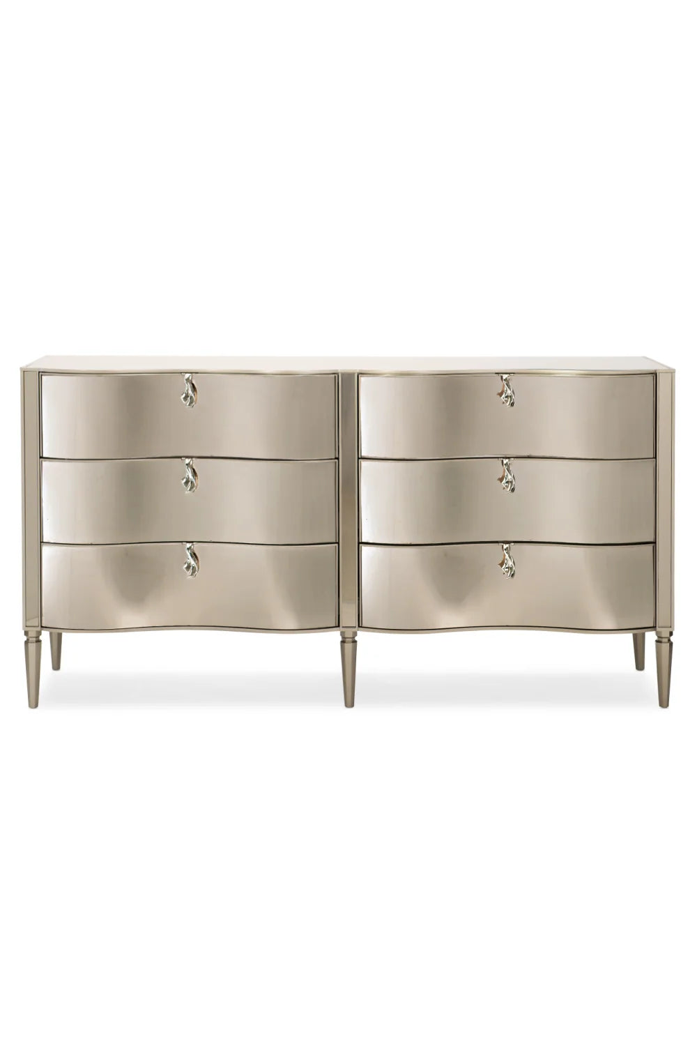 Luxury Modern Gold 6-Drawer Dresser European Style for Villa