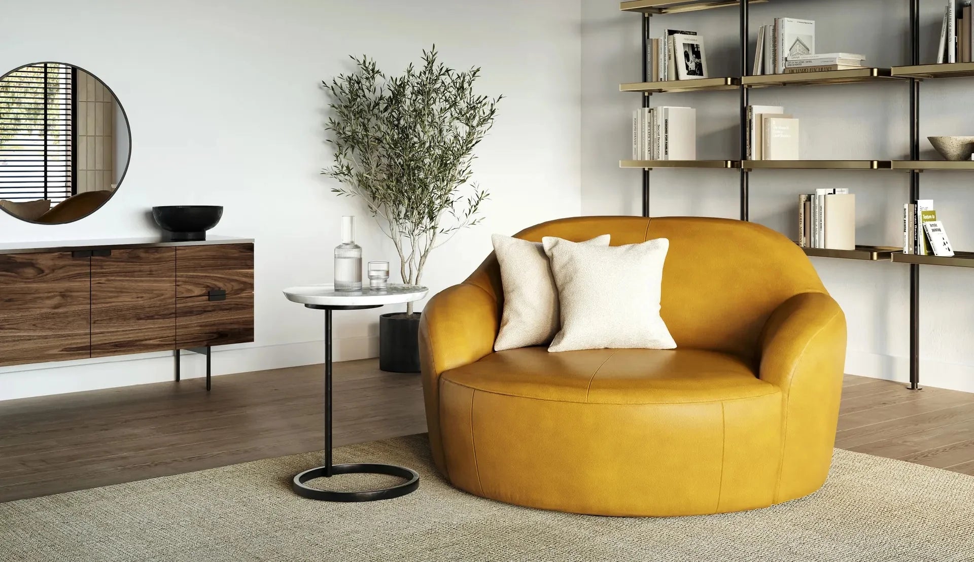 Luxury Modern Graham Accent Chair European Style for Villa