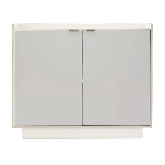 Luxury Modern Gray 2-Door Chest European Style for Villa