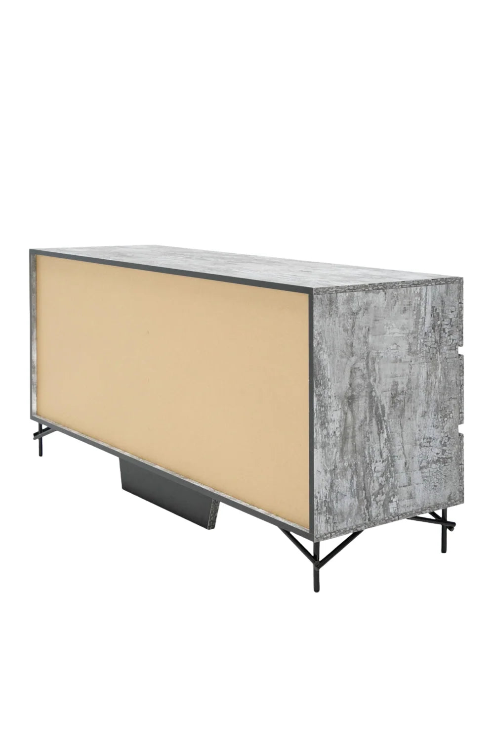 Luxury Modern Gray 6-Drawer Dresser European Style for Villa