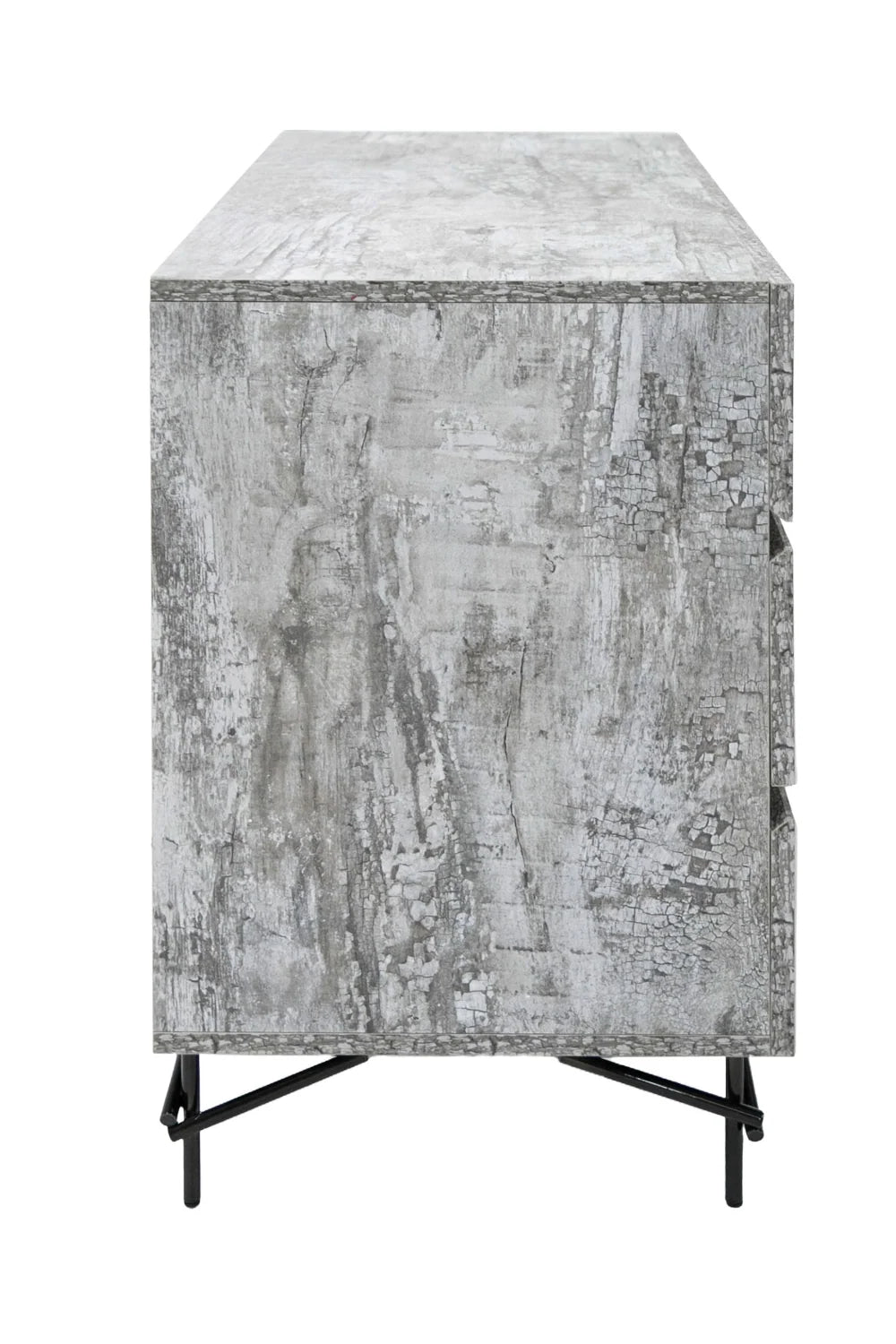 Luxury Modern Gray 6-Drawer Dresser European Style for Villa