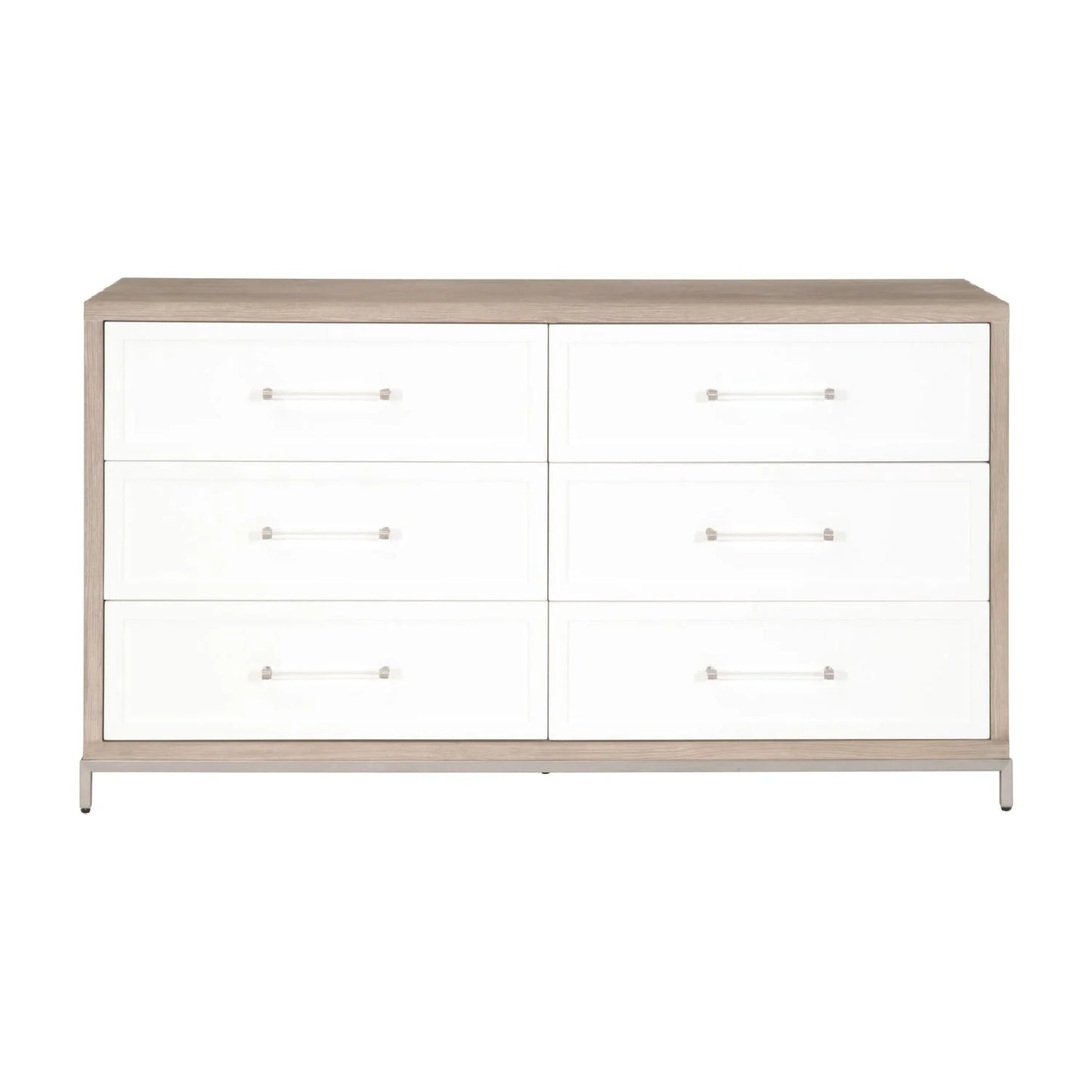 Luxury Modern Gray Acacia Dresser European Style for Villa