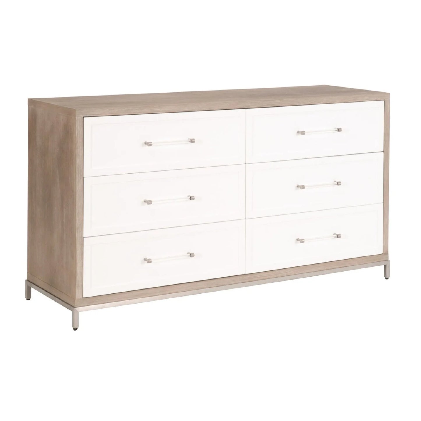 Luxury Modern Gray Acacia Dresser European Style for Villa
