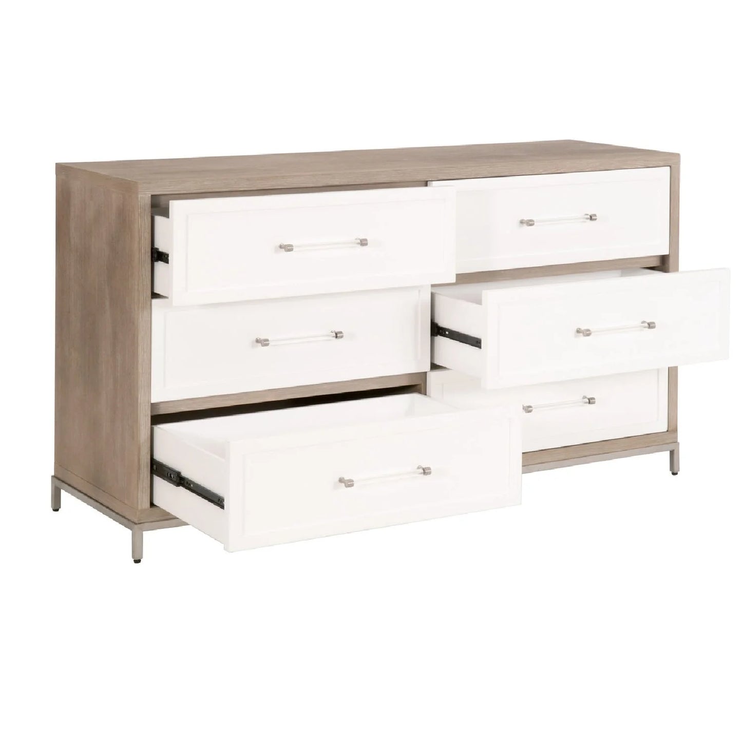 Luxury Modern Gray Acacia Dresser European Style for Villa